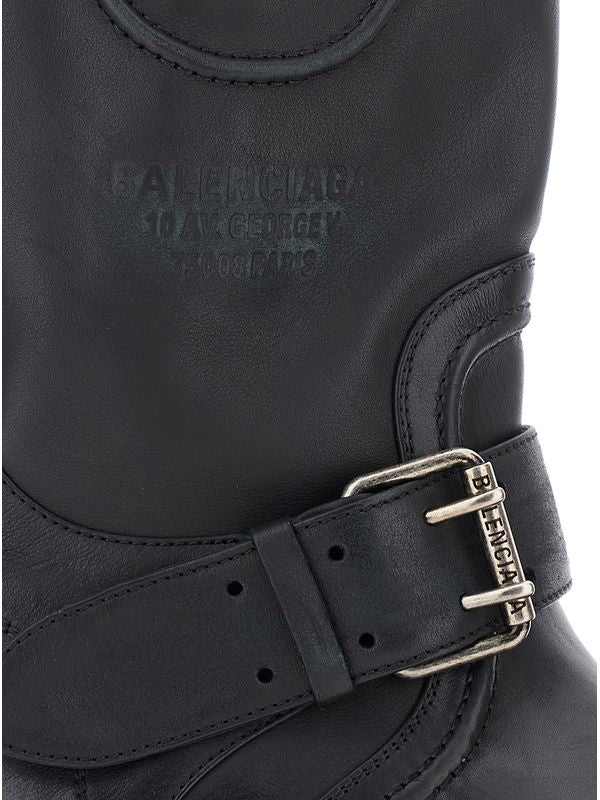 Balenciaga Venom Black Middle Boots