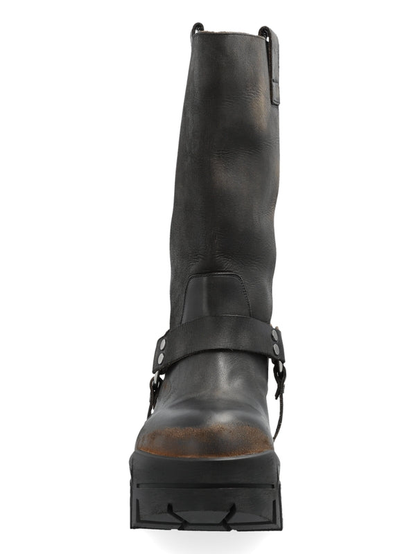 Bulldozer Harness Leather Mid Boots