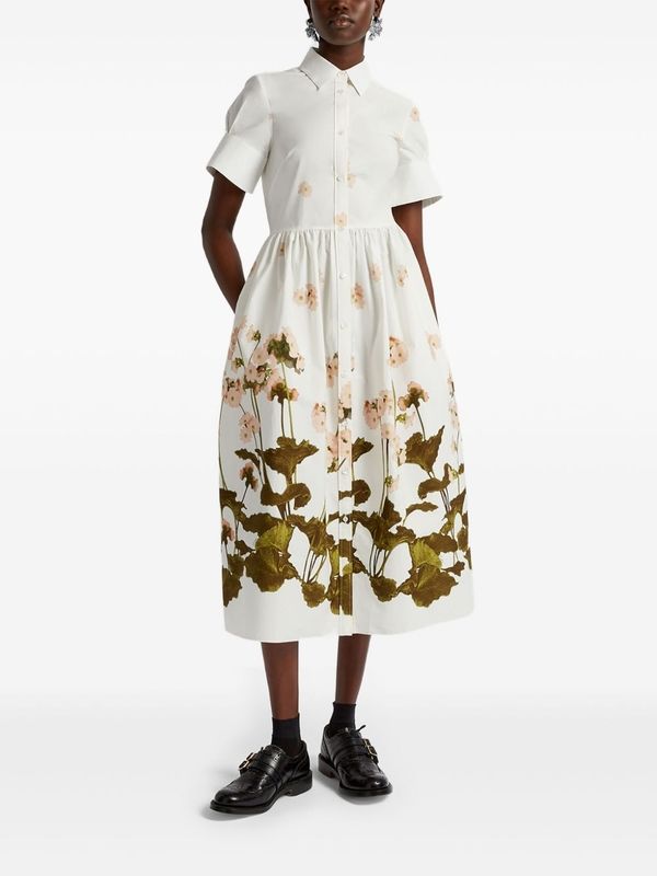 Erdem White Midi Dress