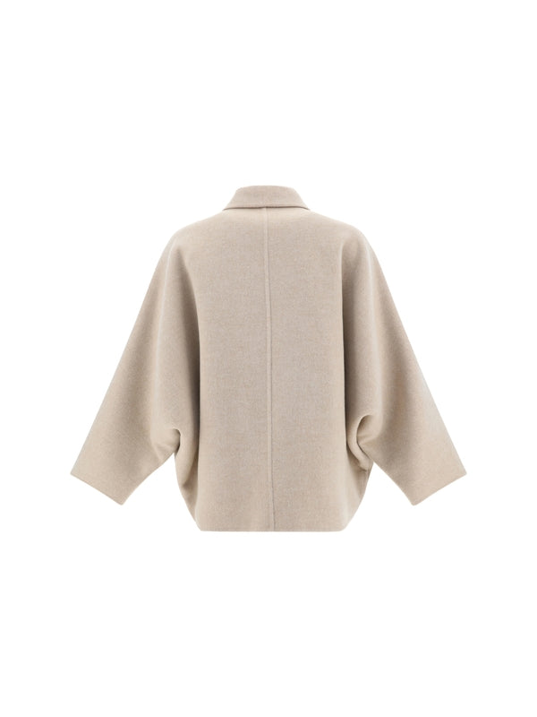 Wool Cashmere Double Peacoat