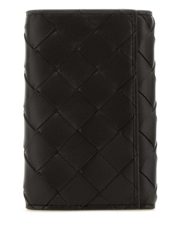 Intrecciato Leather Key Case