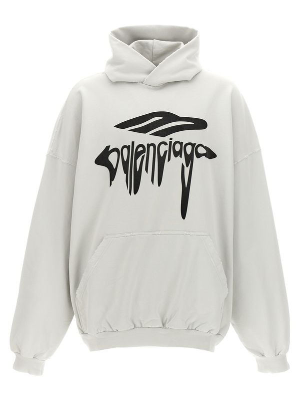 3b Liquified Logo Cotton Hoodieie