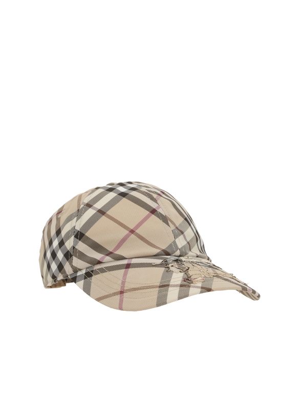 Ekd Logo Embroidery Check
  Pattern Ball Cap