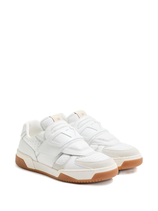 Valentino White Silver Sneakers