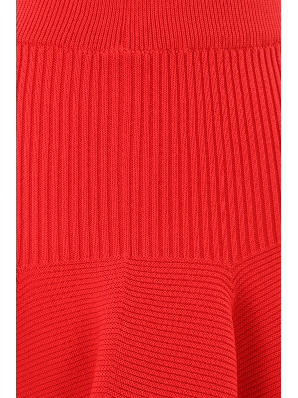 Pleats Detail Panel Block Skirt