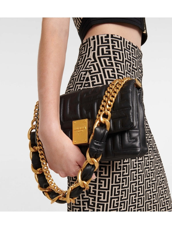 1945 Quilted Chain Leather Small
  Crossbody Bag