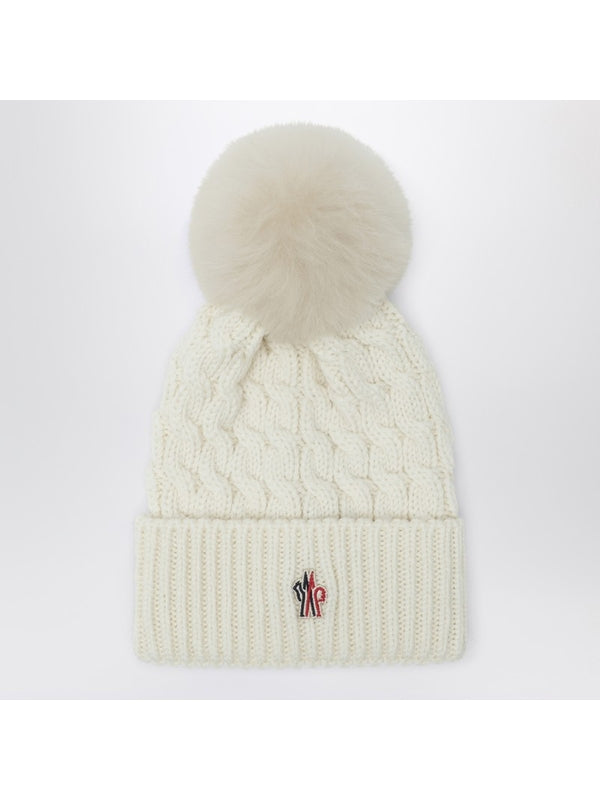 Moncler White Beanies