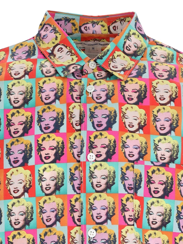 Marilyn Monroe Printing Cotton Shirt