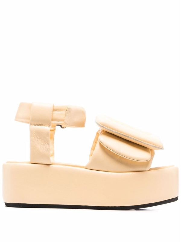 Boyy Sandals Beige Wedge Sandals