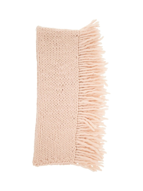 Wool Crochet Fringe Muffler