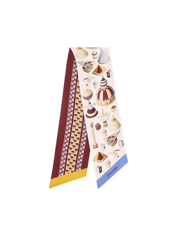 Nadir Graphic Print Silk Scarf