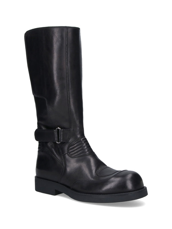 Mm6 Maison Margiela Black Middle Boots