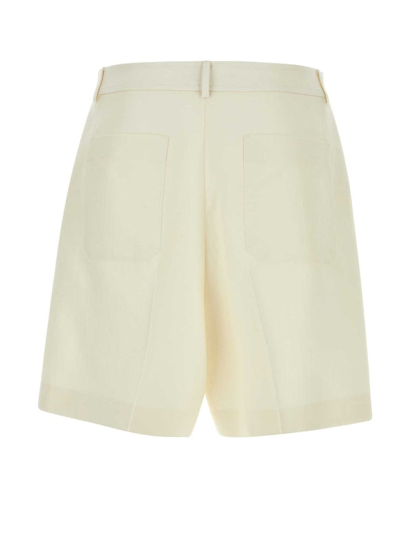Wool Silk Bermuda Shorts