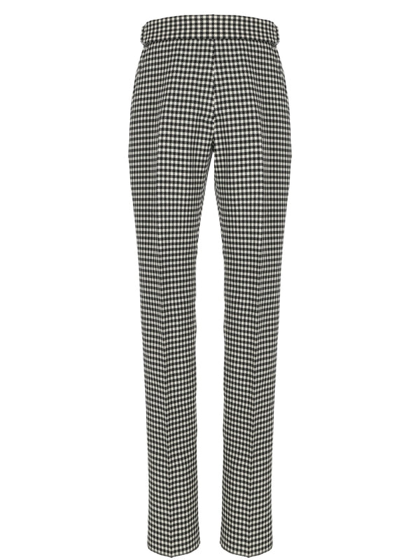 Check Pattern Tailored Pants