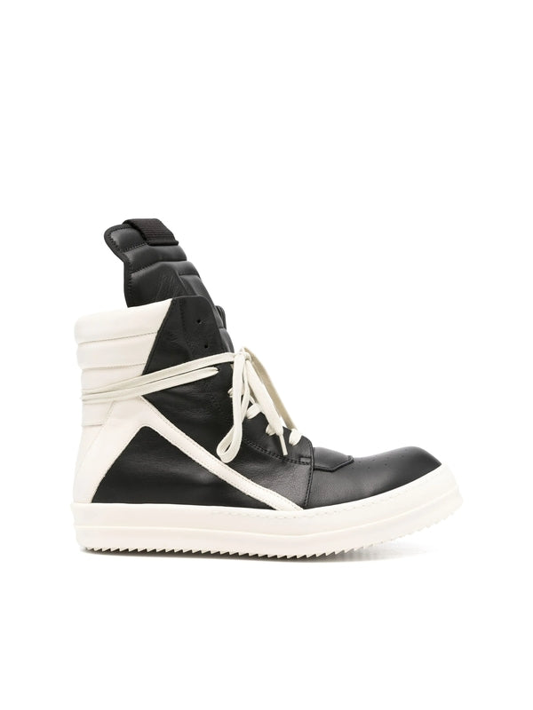 Rick Owens Black High Top Sneakers