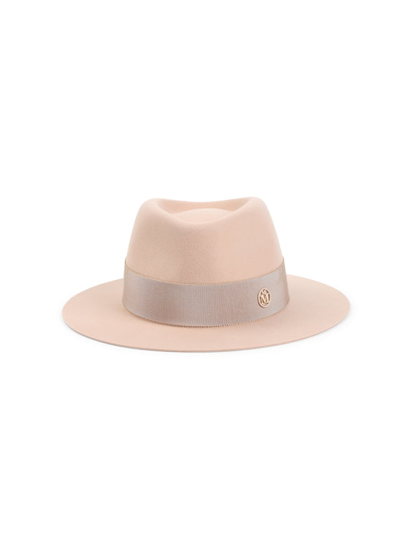 Logo Detail Wool Fedora Hat