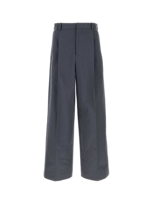 Pin Tuck Detail Cotton Pants