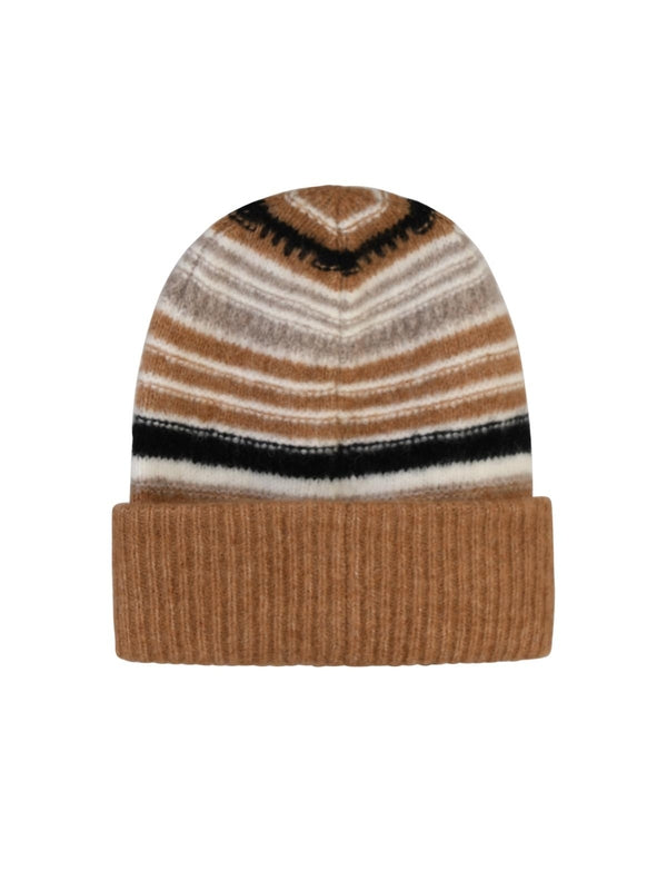 Logo Stripe Knit Beanie