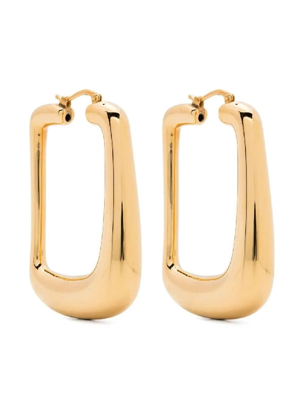 Ovalo J Hoop Earrings