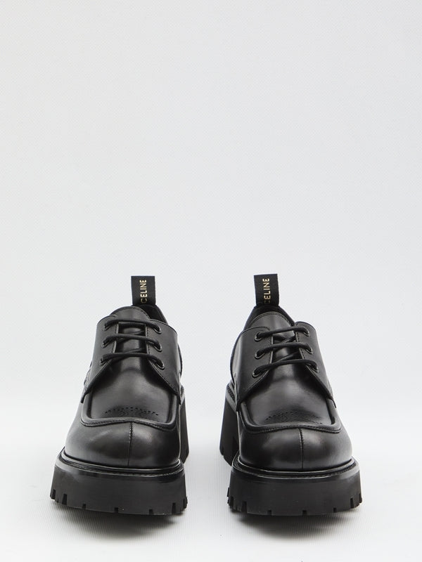 Celine Black Lace-Up Shoes