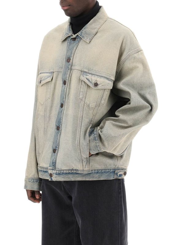 Oversized Washed Denim Jacket