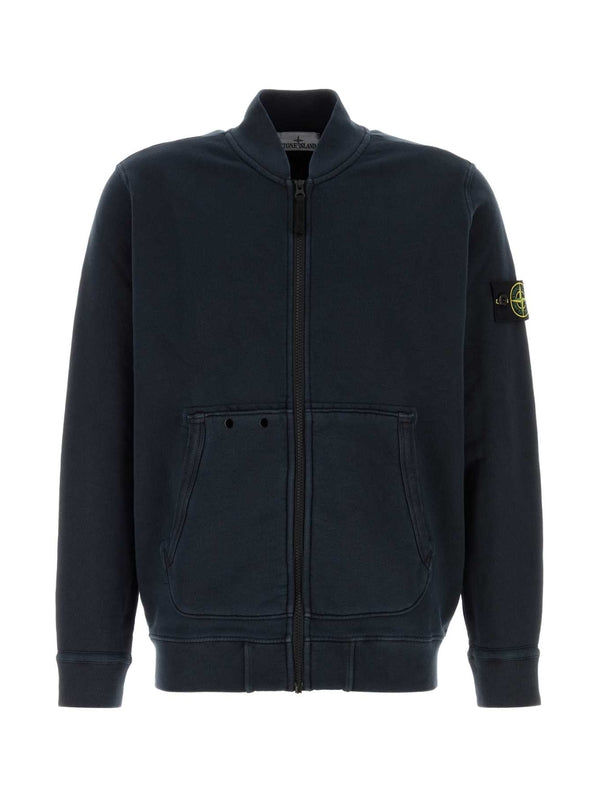 Wappen Patch High-neck Zip-up Bomber
  Jacket