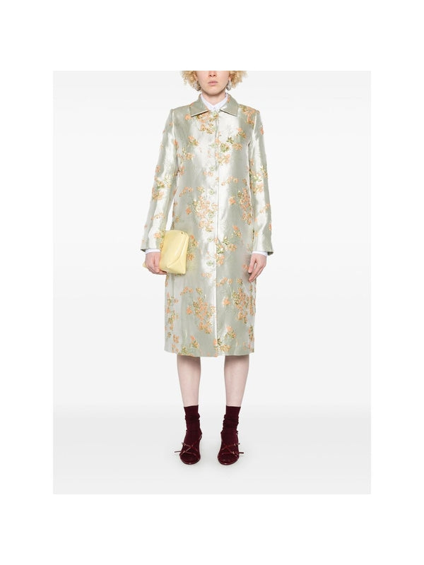 Antointte Flower Embroidered
  Single Coat