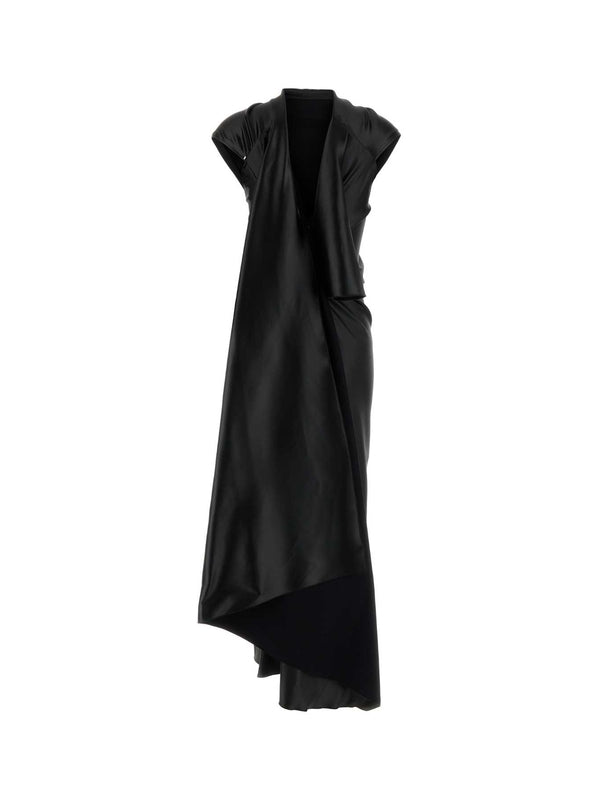 Abadan Drape Satin Long Dress