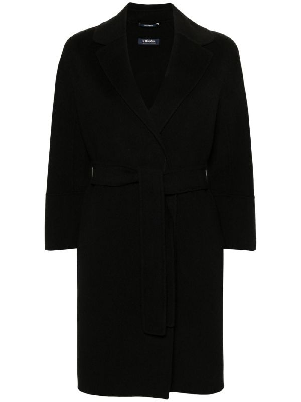 Arona Tie Wool Wrap Coat