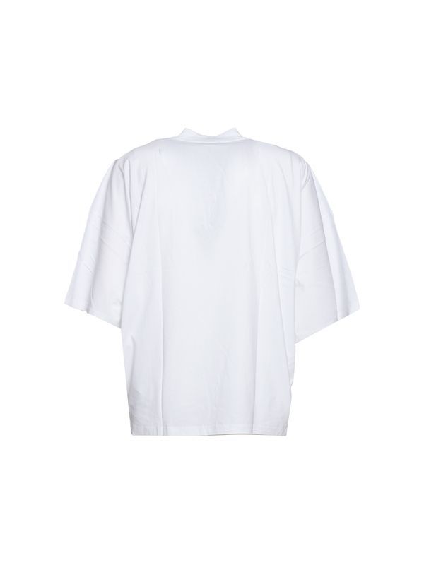 Wide Crewneck Short-Sleeve T-Shirt