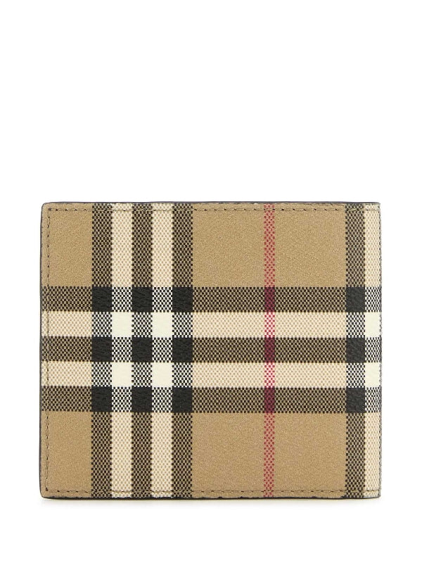 Vintage Check Bi-Fold Wallet
