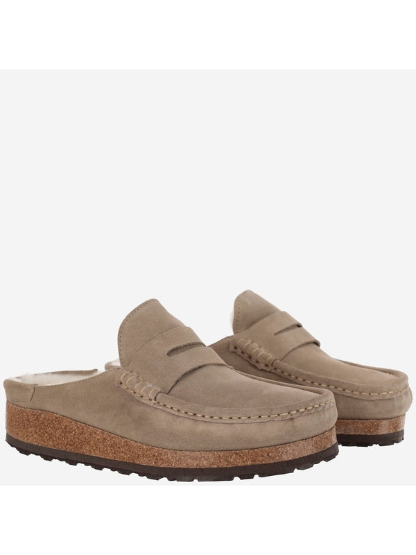 Naples Shearling Suede Loafers