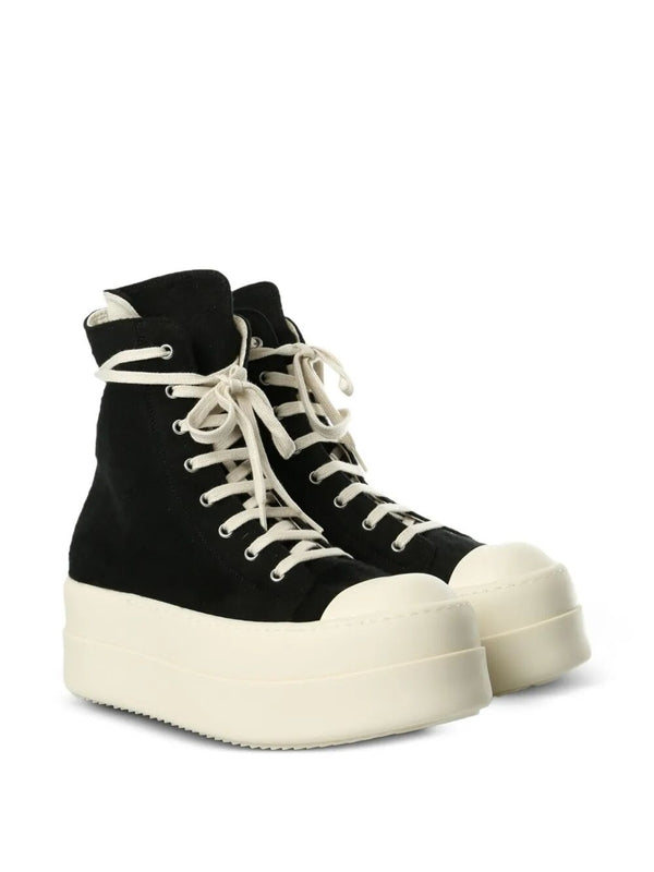 Rick Owens Dark Shadow Black Lace-Up Boots