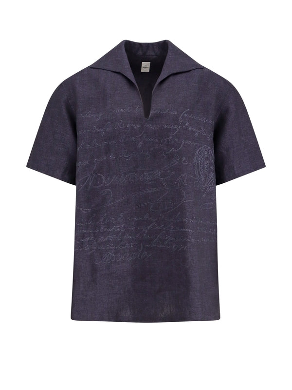 Scribto Linen Polo Shirt