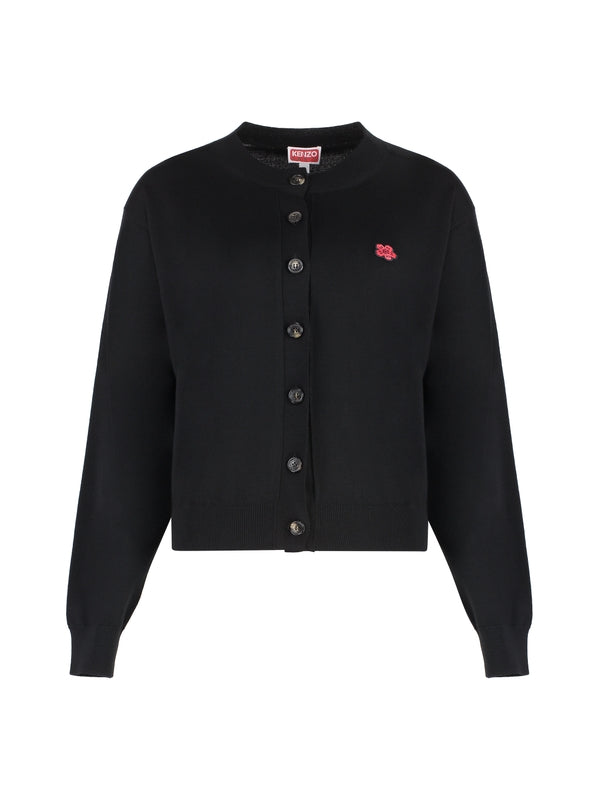 KENZO - Boke Flower Wool Cardigan - Jente