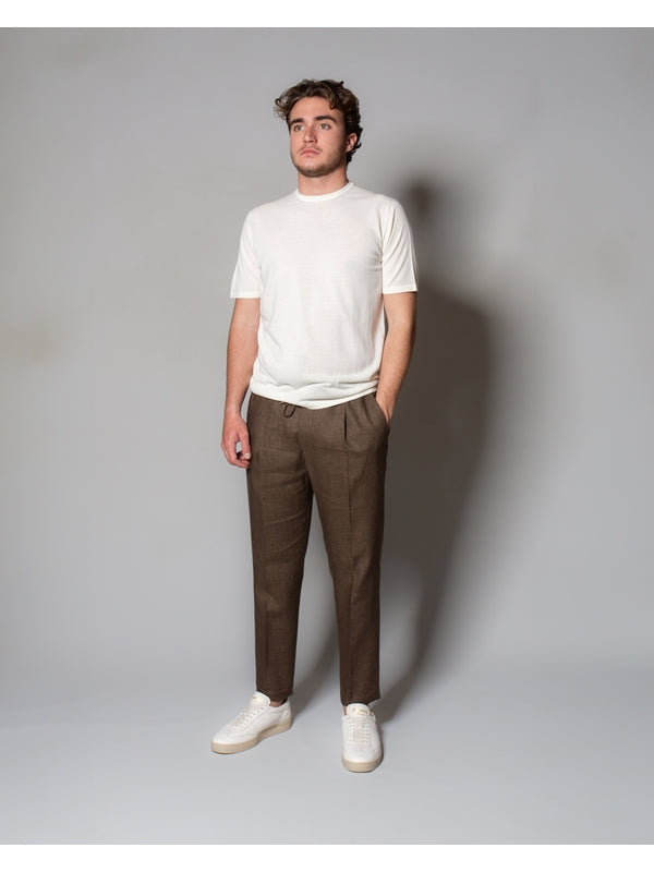 John Smedley White Knitted