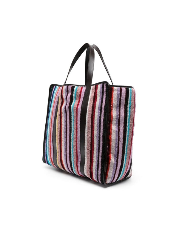 Stripe Cotton Tote Bag