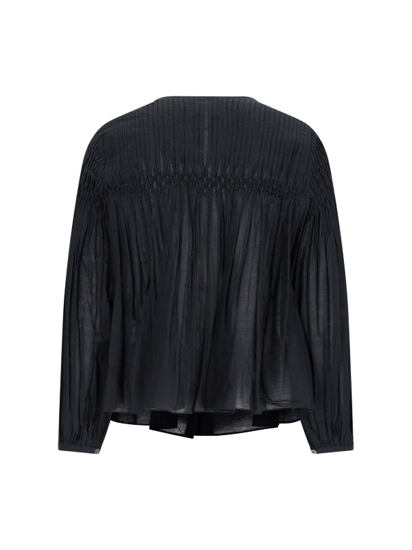 Abadi Pleated Tassel Blouse