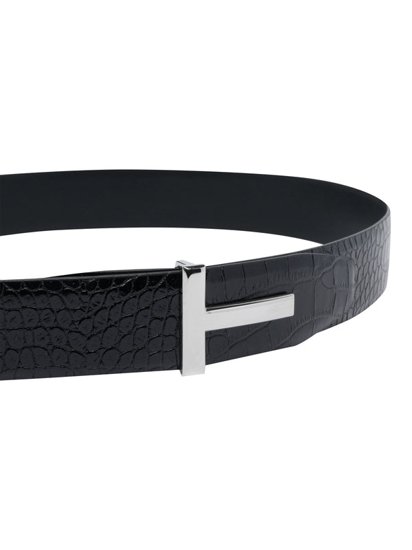 Tom Ford Black Leather Belts