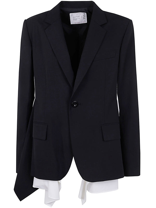 Asymmetric Panel Single Blazer