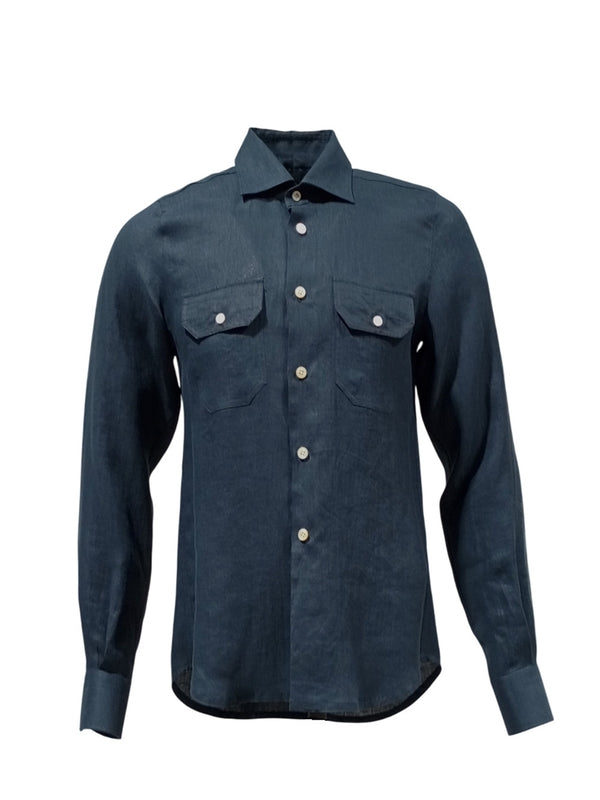 Double Pocket Linen Shirt