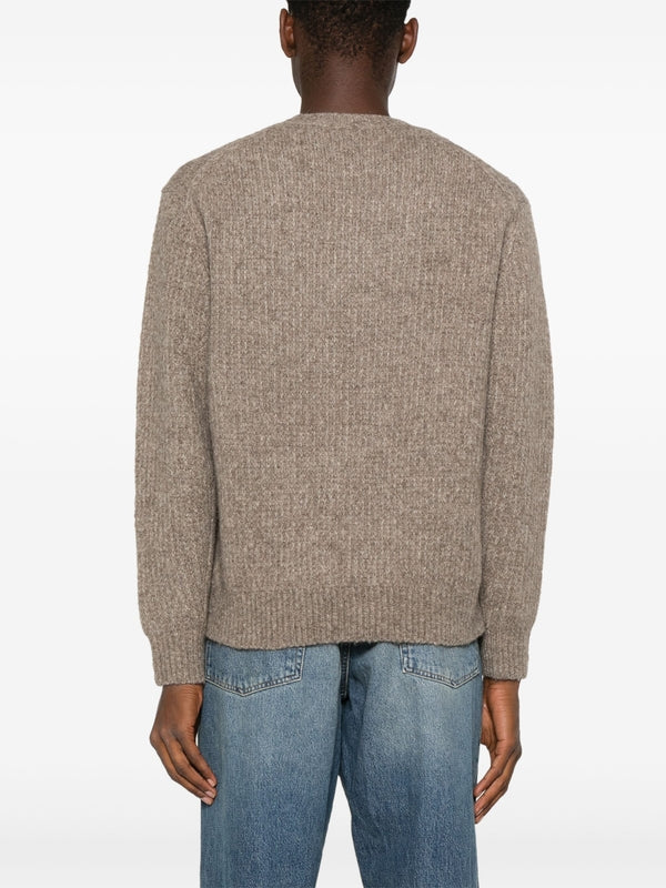 Yak Wool Blend Crew Neck Knit