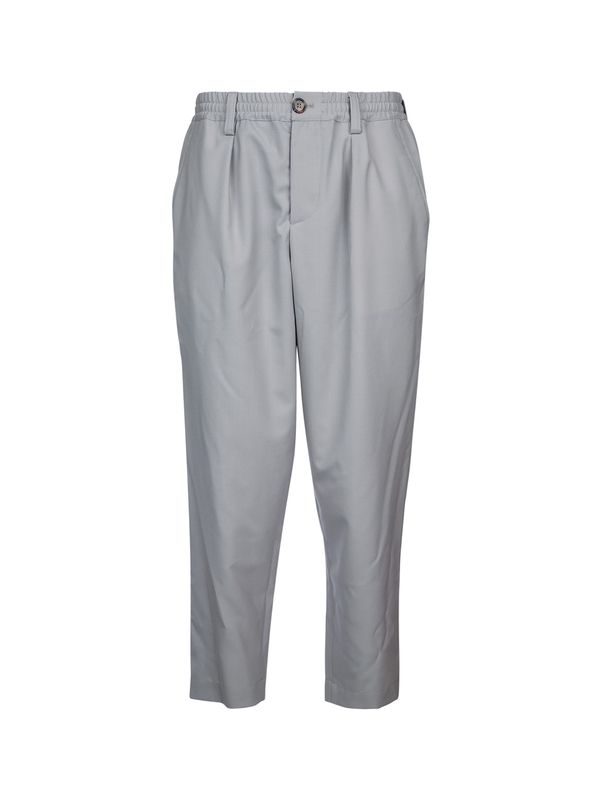 Banded Pleat Virgin Wool Pants