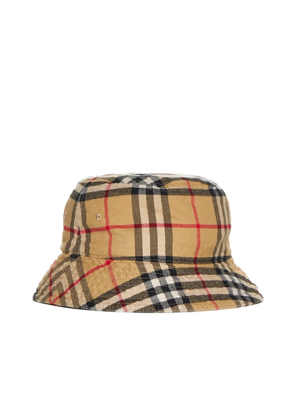 Vintage Check Cotton Bucket
  Hat