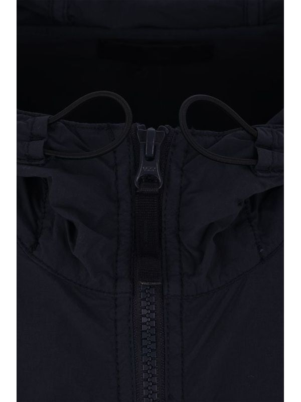 Wappen Patch Nylon Hood Zip-up Jacket