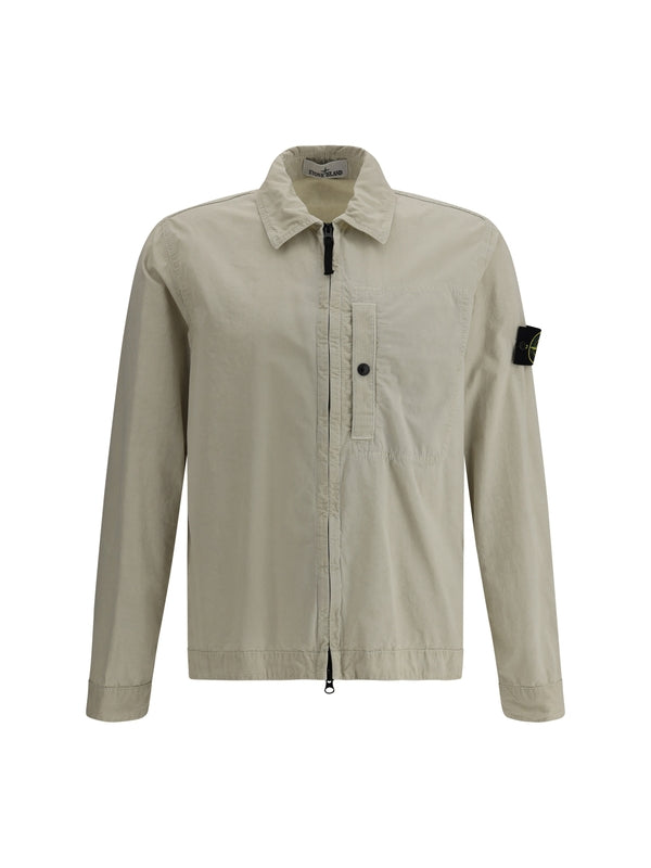 Wappen Patch Cotton Zip-Up Jacket