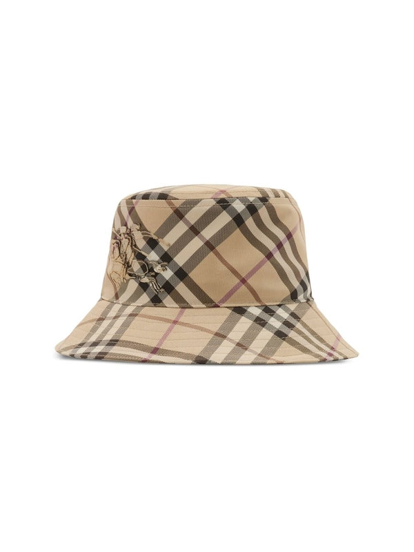 Ekd Check Pattern Bucket Hat