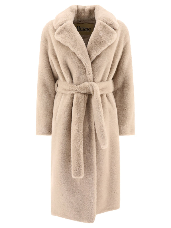 Belted Fur Coat