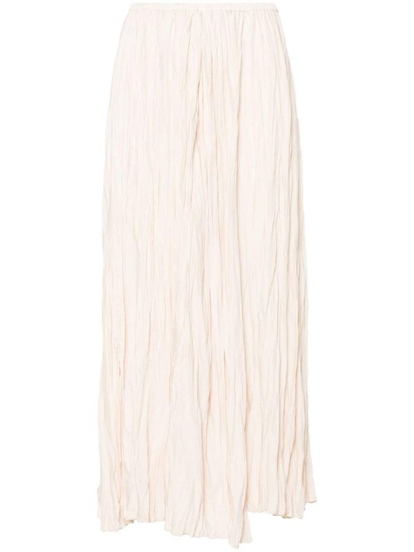 White Pleated Skirt