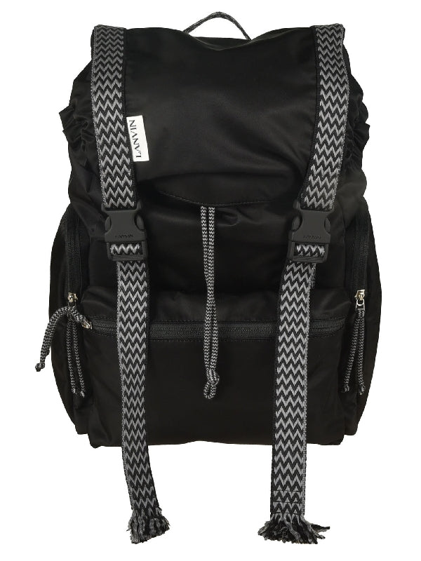 Curved Strap Detail Backpack